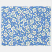 Kapalua Pareau Hawaiianischer Hibiskus Fleecedecke (Vorderseite (Horizontal))