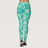 Kapalua Pareau Hawaiianischer Hibiskus Leggings (Rückseite)