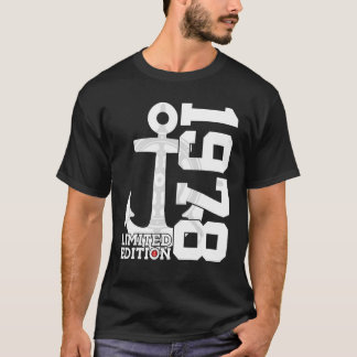 Kapazität 44 Jahre 1978 Seeleute 44. Geburtstag T-Shirt