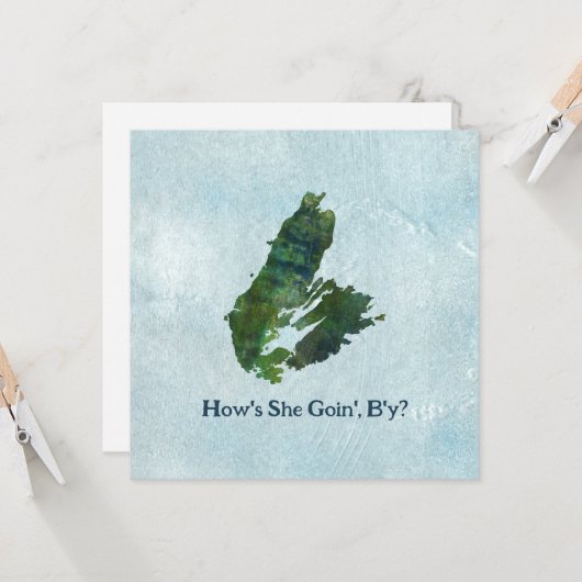 Kapbreton - Flachbildschirm Karte (Vorderseite/Rückseite Beispiel)