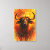 Kapbüffel Südafrika Wandkunst Gemälde Leinwand (Vorderseite)