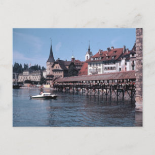 Kapellbrücke (Kapellbrücke), Schweiz Luzern Postkarte