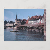 Kapellbrücke (Kapellbrücke), Schweiz Luzern Postkarte (Vorderseite)