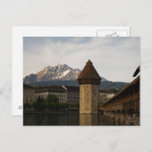Kapellbrücke (Kappelbrücke) Postkarte Schweiz (Vorne/Hinten)