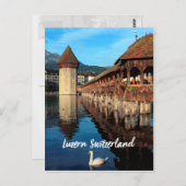 Kapellbrücke Luzern in der Schweiz Postkarte (Vorne/Hinten)