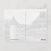 Kapellbrücke Luzern in der Schweiz Postkarte (Rückseite)