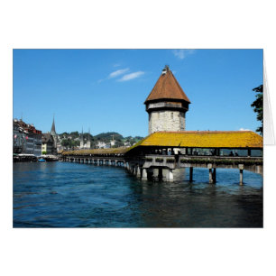 Kapellbrücke, Luzern, Schweiz Karte