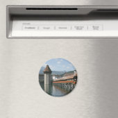 Kapellbrücke, Luzern, Schweiz Magnet (In Situ (Geschirrspüler))