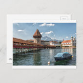 Kapellbrücke Luzern, Schweiz Postkarte (Vorne/Hinten)