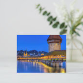 Kapellbrucke, Luzern, Schweiz Postkarte (Stehend Vorderseite)