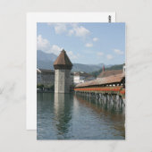 Kapellbrücke, Luzern, Schweiz Postkarte (Vorne/Hinten)