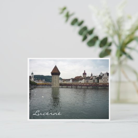 Kapellbrücke Luzerne Postkarte (Stehend Vorderseite)