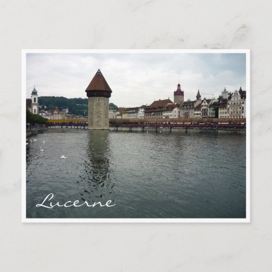 Kapellbrücke Luzerne Postkarte (Vorderseite)