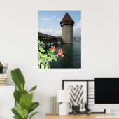 Kapellbrücke Poster (Heimbüro)