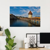 Kapellbrücke Poster (Heimbüro)