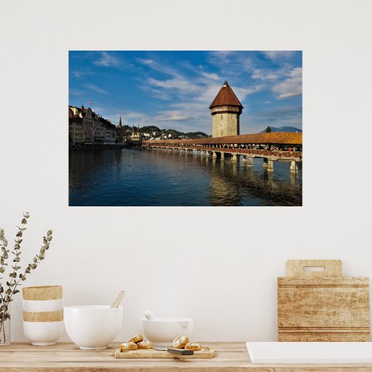 Kapellbrücke Poster (Küche)