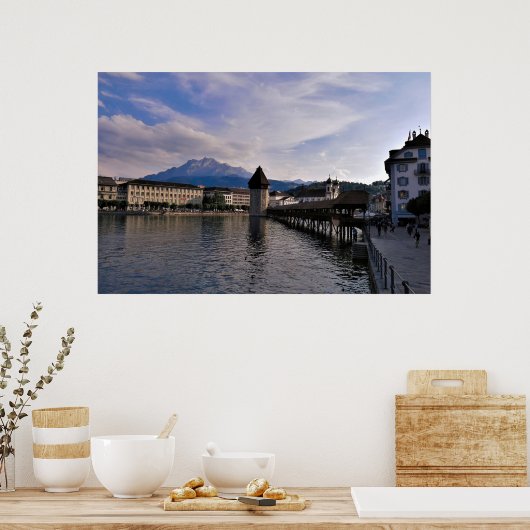 Kapellbrücke Poster (Küche)