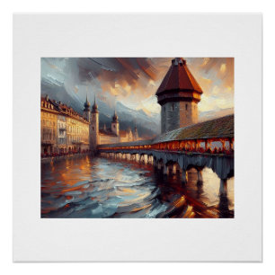 Kapellbrücke Schweiz, Poster