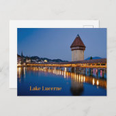 Kapellbrücke Vierwaldstättersee Postkarte (Vorne/Hinten)