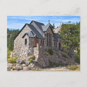 Kapelle am Felsen, Allenspark, Colorado Postkarte