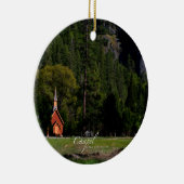 Kapelle bei Yosemite Keramik Ornament (Rechts)