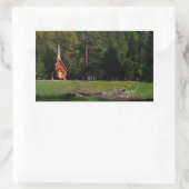 Kapelle bei Yosemite Rechteckiger Aufkleber (Tasche)