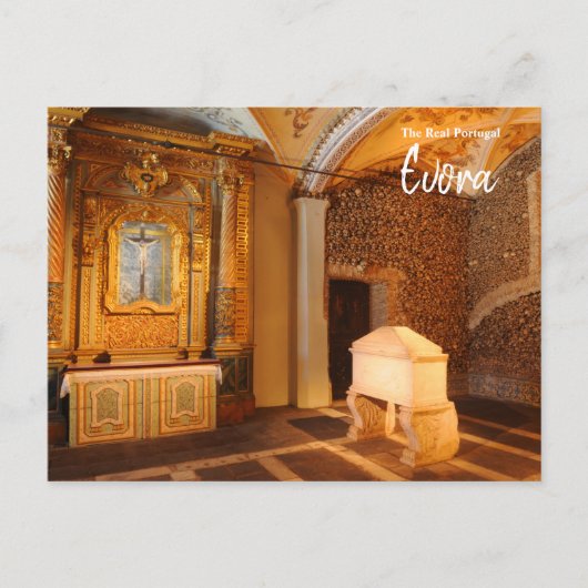 Kapelle der Knochen - Evora - Das echte Portugal Postkarte (Vorderseite)