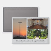 Kapelle der Mission von Nombre de Dios Postcard Magnet (Vorderseite/Rückseite)