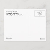 Kapelle des Friedens Maryland Postkarte (Rückseite)