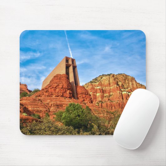 Kapelle des heiligen QuerSedona, AZ Mousepad (Mit Mouse)