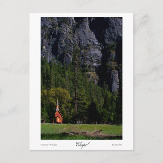 Kapelle Drucken Postkarte (Vorderseite)