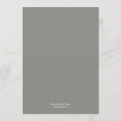 Kapelle Hochzeitskarte Menükarte (Rückseite)