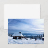 Kapelle im Alpenschnee Dankeskarte (Vorne/Hinten)