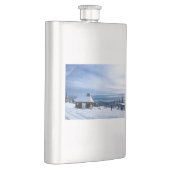 Kapelle im Alpenschnee Flachmann (Rechts)