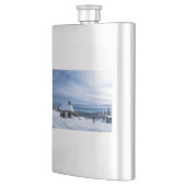 Kapelle im Alpenschnee Flachmann (Links)