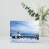 Kapelle im Alpenschnee Postkarte (Stehend Vorderseite)