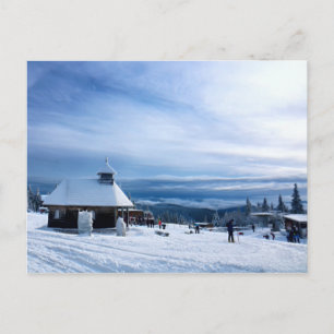 Kapelle im Alpenschnee Postkarte