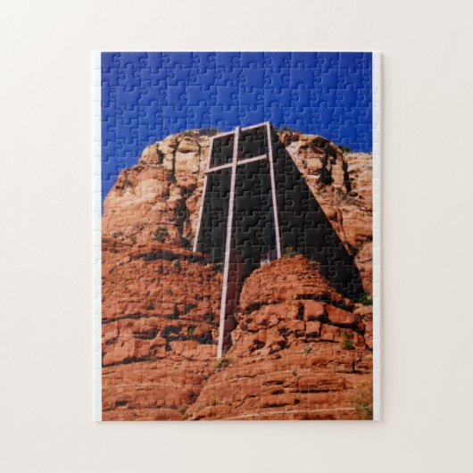 Kapelle im Felsen-Puzzlespiel Puzzle (Vertikal)