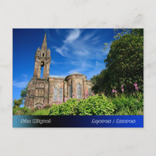 Kapelle im gotischen Stil auf den Azoren Postkarte