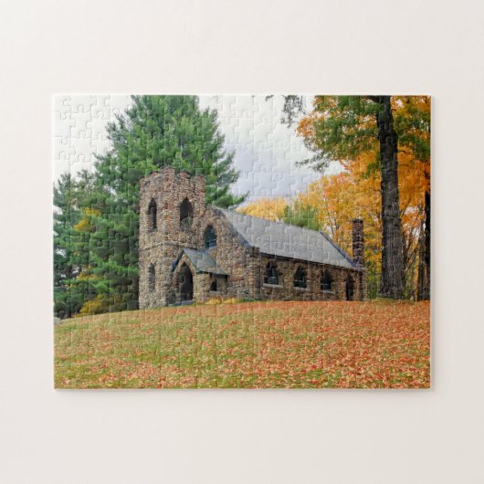 Kapelle im Herbst Puzzle (Horizontal)
