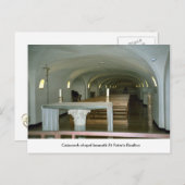 Kapelle im Katakomb unter dem Petersdom Postkarte (Vorne/Hinten)