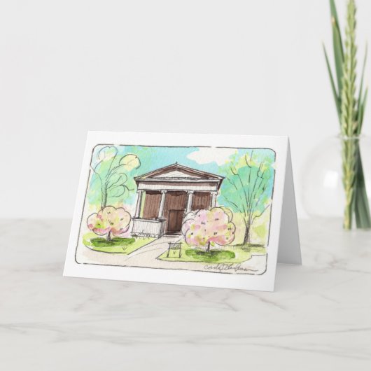 Kapelle im Lakeview Friedhof Faltkarte Karte (Vorderseite)