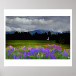 Kapelle im Lupine Mindscape Poster