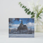 Kapelle im Schnee Postkarte (Stehend Vorderseite)