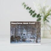 Kapelle im Winter Postkarte (Stehend Vorderseite)