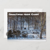 Kapelle im Winter Postkarte (Vorne/Hinten)