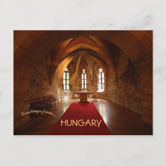 Kapelle in Buda Burg Budapest Ungarn Postkarte (Vorderseite)