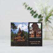 Kapelle in den Hügeln Postkarte (Stehend Vorderseite)