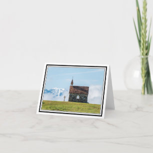 Kapelle in den Wolken Dankeskarte