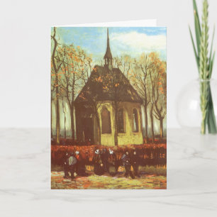 Kapelle in Nuenen von Vincent van Gogh, Weihnachte Feiertagskarte